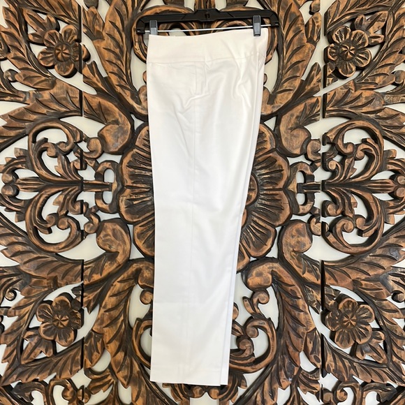 White Capri Pants - Nordstrom Slacks - Halogen White Ankle Length Pants - Size 0 - Picture 2 of 10